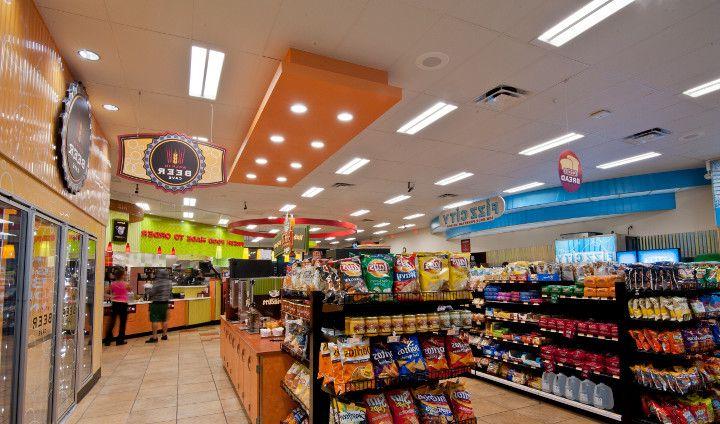 Sheetz convenience store lighting in Cary, North Carolina